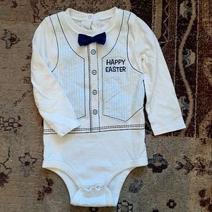 NWOT Happy Easter Long Sleeve Boys Onesie